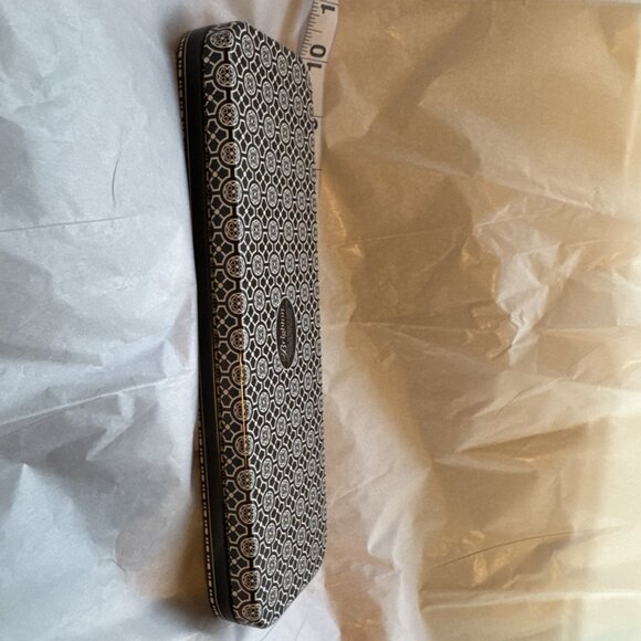 Brighton Jewelry Metal Tin Necklace Gift Box Paisley Black White EMPTY NEW - Picture 4 of 5